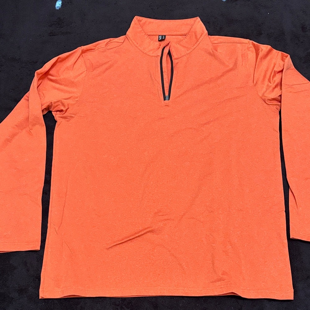 Bright Orange Long Sleeve Pullover